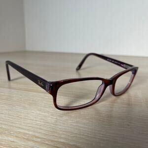 Ray-Ban RB5187 2442 Tortoise Shell Red Purple Eyeglasses 52-16-140 FRAMES ONLY